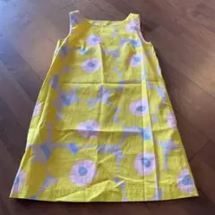 marimekko フラワープリント ノースリーブワンピース