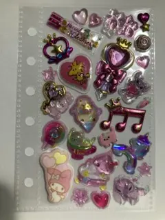 ⑧【ピンク系】立体シール おすそ分け シール交換 シール帳 まとめ割 完成品