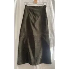 vintage⌇深緑 Iラインスカート