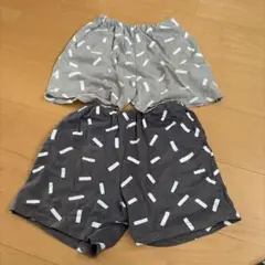 ストライプ模様 半ズボン 2点セット110cm