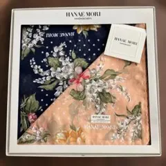 HANAÉ MORI 大判　華やかな花柄ハンカチ お色違い2枚セット