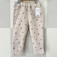 【タグ付き新品未使用】赤ちゃん本舗　裏起毛レギンス パンツ　さくらんぼ　80cm