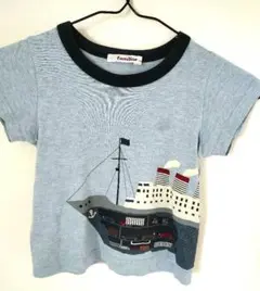 familiar ファミリア 船柄 Tシャツ ライトブルー - メルカリ