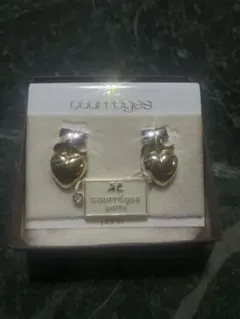 【タグ付き】courrèges ゴールド ハート型 イヤリング