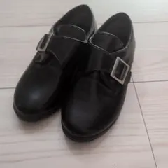 バックル付き ブラックフォーマルシューズ 19.0