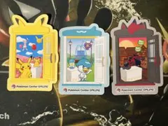 ポケセンオンライン ミニゲーム B賞 ステッカー　3枚セット
