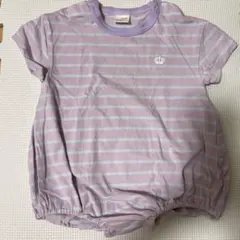 baby doll ラベンダー ストライプ ベビー服 70-80