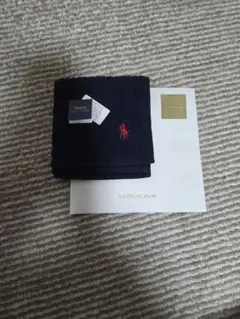POLO RALPH LAUREN タオルハンカチ 紺のサムネイル