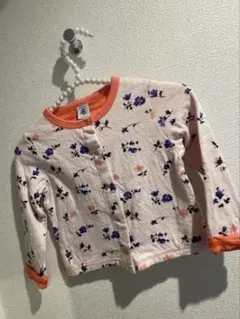 PETIT BATEAU 花柄カーディガン 104cm