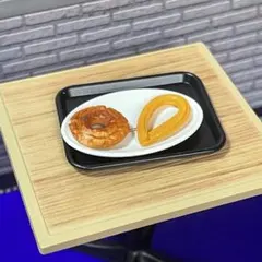 ミニチュア まぁるいしあわせミスタードーナツ ドーナツ2点、トレー&プレート④