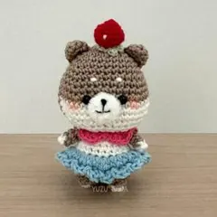 あみぐるみ　柴犬 らてしば × かき氷ワンピース 【季節限定】のサムネイル