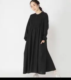 切り替えワンピース ロングワンピース