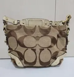 COACH ショルダーバッグ ベージュ/ブラウン