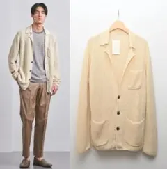 【未使用】UNITED ARROWS リネニット カーディガンジャケットのサムネイル