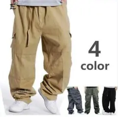 ワイドパンツ メンズ カーゴパンツ ロング 大きいサイズ ゆったり