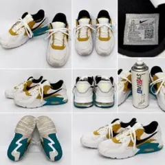 美品NIKE エアマックス エクシー【25.5】cm 白 黄色 CD4165