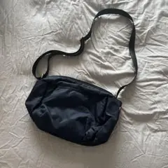 GU ネイビー ナイロン ショルダーバッグ