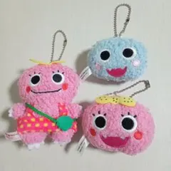 ざわざわ森のがんこちゃん　ボールチェーン　ぬいぐるみ　マスコット　3個セット