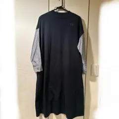 ノースオブジェクト　ストライプ袖ロングワンピース