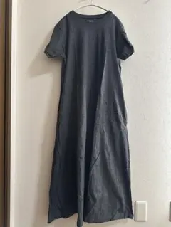 coen グレー カットソーワンピース サイズFREE