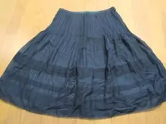 自由区　春夏素材　薄手ふんわりフレアースカート　44のサムネイル