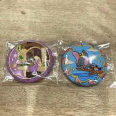 ディズニー刺繍缶バッジ　2個セット