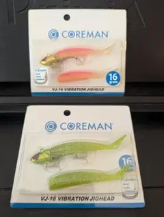 コアマンVJ16 ヒラメピンクとライムチャート ２個セットのサムネイル