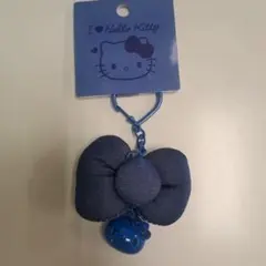 ハローキティ デニムリボンキーホルダー