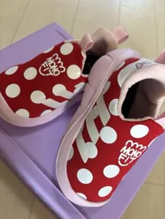 adidas×Disney ミニー コラボ キッズ スニーカー 14cm