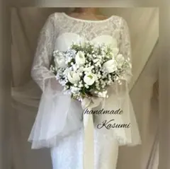 ②⌘ひまわり×カラーリリィ×チューリップ⌘ウェディングブーケ 造花
