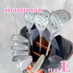 マルマン 初心者 レディース ゴルフクラブ ハーフセット 本格 ゴルフセット 初心者レディースゴルフセット7本ハーフセットバッグクラブセット右