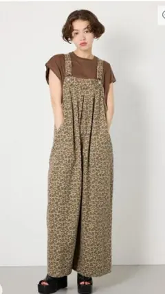 JUANA DE ARCO オールインワン ワッフル インドの小花柄 ホォアナ 
