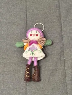 フェルトドール キーホルダー 人形