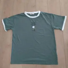 PEANUTS チャーリーブラウン 半袖Tシャツ　スヌーピー　リンガーシャツのサムネイル