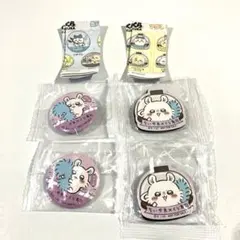 ちいかわ　くら寿司　マグネットシート　缶バッジ　モモンガ　セット