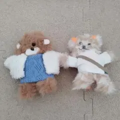 ぬいぐるみ 2体セットダーリンケッピ風セリア