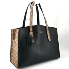 美品　COACH　コーチ チャ－リ－ キャリーオール　トートバッグ　レザー