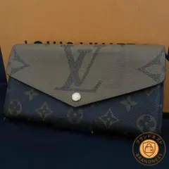 ルイヴィトン ポルトフォイユサラ ジャイアントリバース モノグラム 長財布