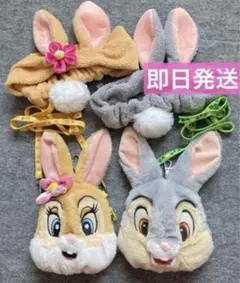 ディズニー　とんすけ　ミスバニー　ヘアバンド　パスケース　まとめ売り　うさぎ
