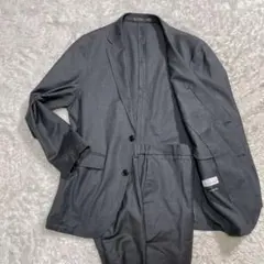 アオキ　ライフ&ワークデザイン　セットアップ　スーツ　グレー　プレミアムウールM