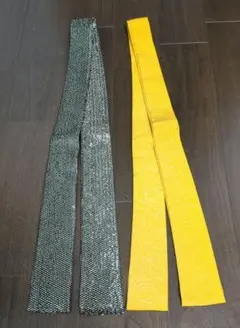 【匿名配送】重ね衿 シルバー 黄色