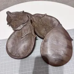 茄子型 陶器 備前焼茄子型銘々皿4枚セット作家物陶印あり和菓子皿小皿 