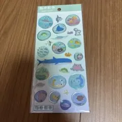 해중 산책 인감 스티커 수족관