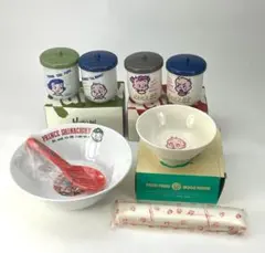 ヴィンテージ　オサムグッズ　まとめて　湯呑み　ラーメンどんぶり　茶碗　箸箱のサムネイル