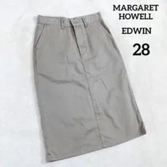 【マーガレットハウエル】ロングタイトスカート (28) ミモレ丈 EDWINのサムネイル