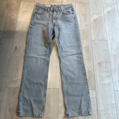 ZARA グレー ストレートデニム 46