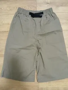 GLOBAL WORKキッズクロップドパンツ ベージュウェビングベルト170cm