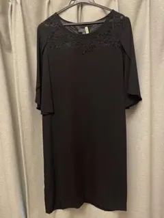 【土日！値引き】CUI YING ブラックひざ丈ワンピース＆ドレス結婚式などに