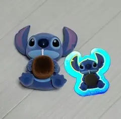 スティッチ フィギュアとシールセット