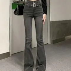 ハイウエスト　デニム